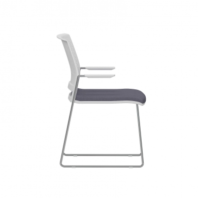 Evo Krom Ayaklı Kolçaklı Bekleme Sandalyesi