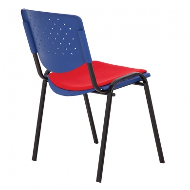 Prizma Oturağı Döşemeli Sırtı Plastik Sandalye