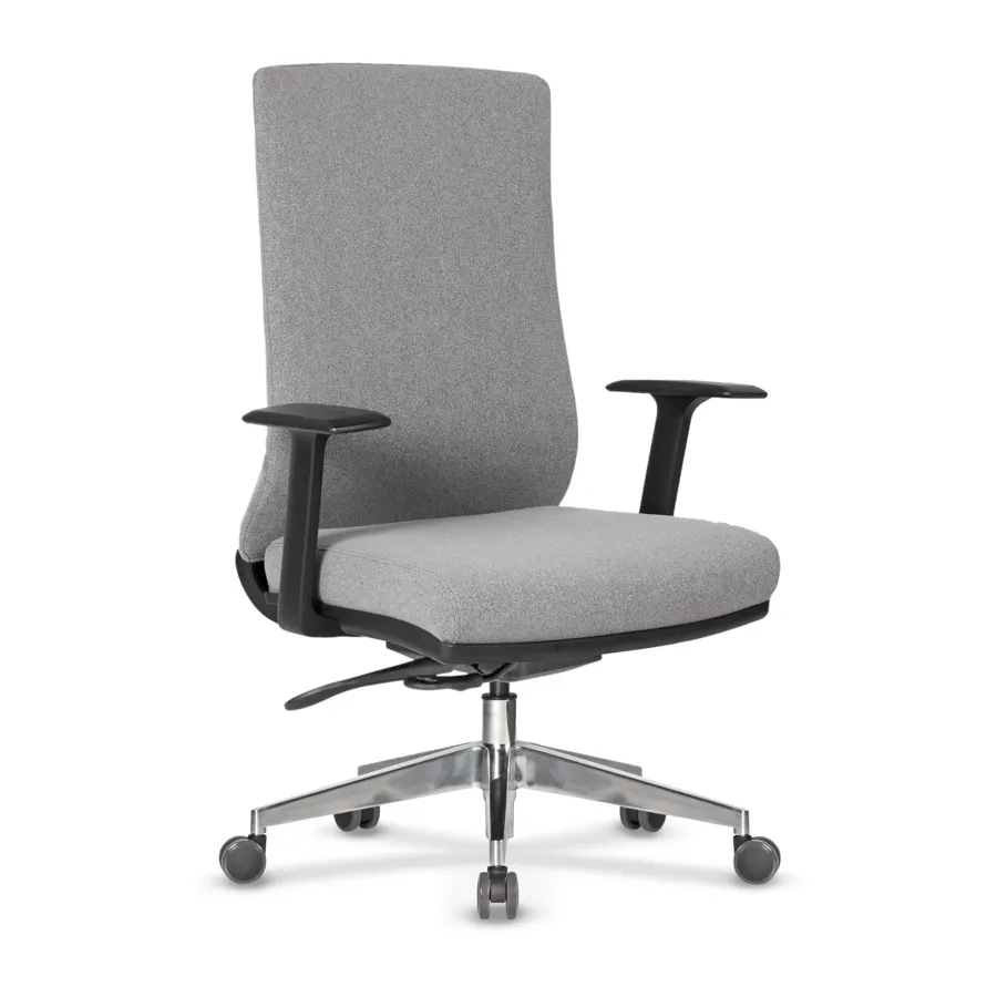 casella petra 25 petra çalışma / toplantı koltuğu metal (alüminyum) ayak · sabit kolçak · döşemeli sırt · kızaklı senkron